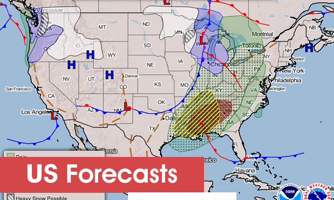 US Forecast Maps