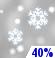 Saturday: A slight chance of snow before 7am, then a chance of rain and snow showers. Mostly cloudy, with a high near 43. Chance of precipitation is 40%. New rainfall amounts less than a tenth of an inch possible. Saturday: Slight Chance Light Snow then Chance Rain And Snow Showers